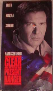 Clear & Present Danger VHS Terrorists PG 13 Ford 141Min  