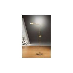  Holtkotter 6317SLD BB One Light Floor Lamp, Brushed Brass 