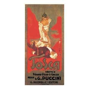  Adolfo Hohenstein   Puccini   La Tosca Canvas