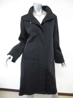 Marisa Minicucci Black Nylon Coat sz 8  