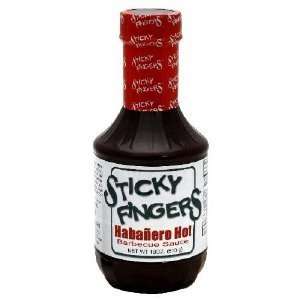 Sticky Fingers Sauce Bbq Hot Habanero 18 OZ (PACK OF 3)  