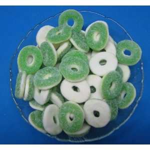 Albanese Green Apple Gummi Rings 2lb Bag  Grocery 