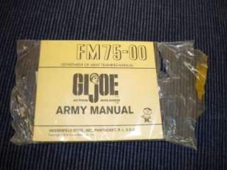 VINTAGE 1960s GI Joe FM75 00 ARMY MANUAL  