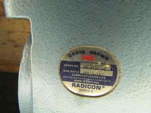 David Brown Radicon Gear Reducer AA510 Ratio 201  