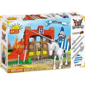   ! COBI Knights Castle Gate 100 Piece Building Block Set: Toys & Games