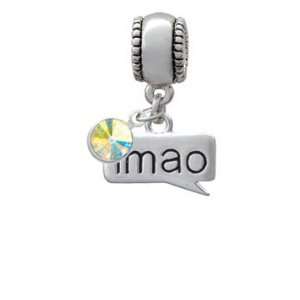 lmao   Laughing My A** Off   Text Chat European Charm Bead Hanger with 