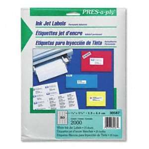  Avery® PRES a ply® Inkjet White Mailing Labels LABEL 