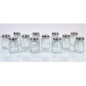  Hexagonal Spice jars (Set of 12)