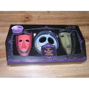  Nightmare Before Christmas Set of 3 Masks Lock Shock and 