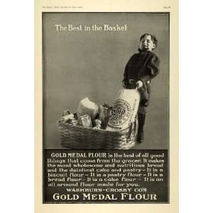  Gold Medal Flour Boy Sack Bake   Original Print Ad