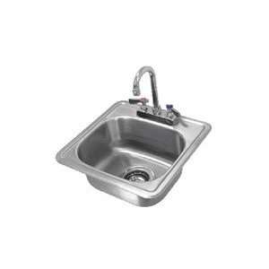  Drop In Stainless Steel Sink 15 x 15   5 1/2 Deep