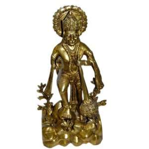   with Mace Hinduism God Brass Idol Gift Idea 12