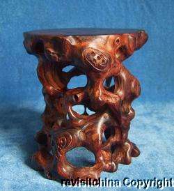 Unique Excellent Rosewood Wood Root Carving Stand  