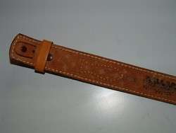   Mens BROWN TOOLED Leather Rodeo COWBOY Western Texas RANGER Belt 32 34
