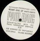 PAUL HAIG Never Give Up Party Party 12 Single 1983 X  