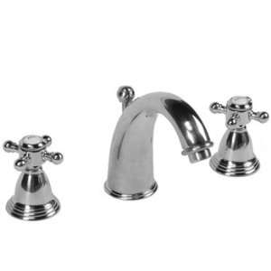   Silver And Black Bathroom Sink Faucets 8Cross/Knob Handles Lav