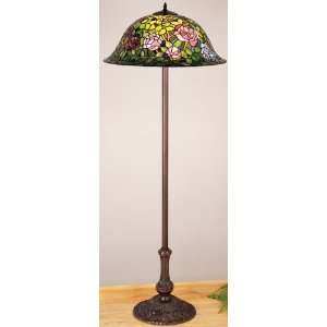  Rosebush Tiffany Stained Glass Floor Lamp 63 Inches H 