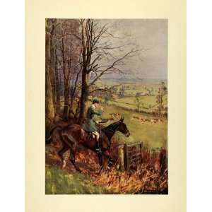  1937 Tipped In Print Duke Beaufort Hunting Dogs Horse 