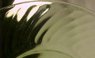 SWIRL BORDER GREEN DEPRESSION GLASS SALAD PLATE ? Maker  