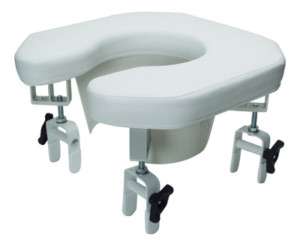 Adjustable Padded Raised Elevated Toilet Seat Riser  