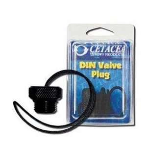 DIN valve plug for scuba cylinder 