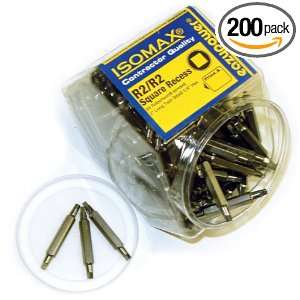   Square Recess Two Inch Double Ended Tips, 200 Pack: Home Improvement