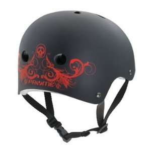 2008 Pryme 8 BMX/Skate Helmet Black Scroll TAT2 X Large 