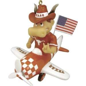  NCAA Texas Longhorns Airplane Resin Ornament: Sports 
