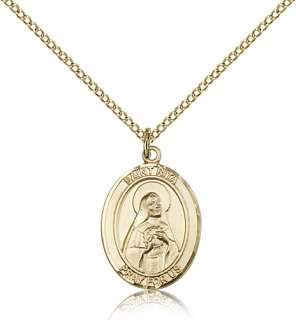 Gold Filled St. Rita of Cascia Medal Patron Saint Prote  