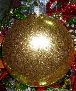 Harley Davidson Glass Glitter CHRISTMAS Ornament ooak Holiday 
