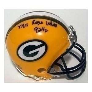  Sara White Signed Packers Mini Helmet