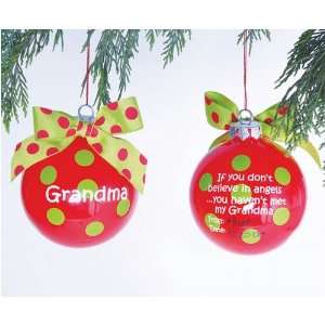   Grandma Personalization Christmas Ornament by Mud Pie: Home & Kitchen