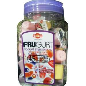 Frugurt Yogurt Style Snacks 45 Squeezable & Portable Cups, Strawberry 