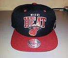 Miami Heat Mitchell and Ness Snapback Team Arch Cap Hat