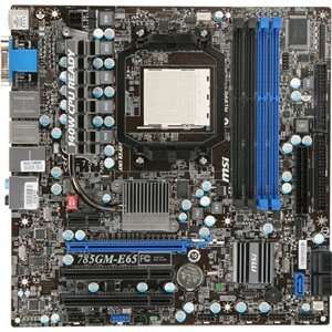  MSI, MSI 785GM E65 Desktop Motherboard   AMD   Socket AM3 