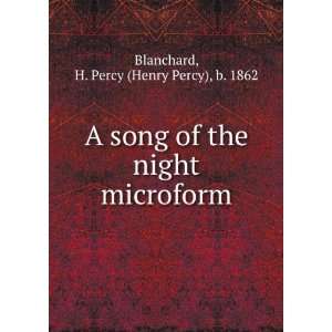   the night microform H. Percy (Henry Percy), b. 1862 Blanchard Books