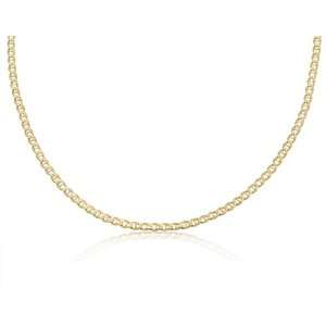 14K Solid Yellow Gold Mariner Link Chain / Necklace 3mm Wide 24 inch 