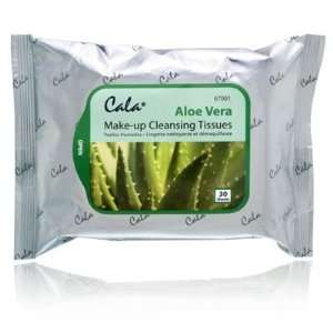    Cala Make Up Cleansing Tissues Aloe Vera   30 Sheets Beauty