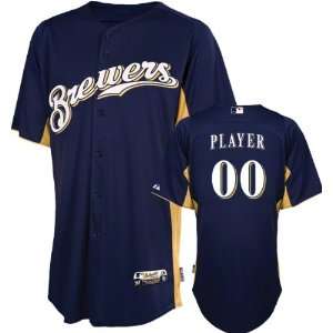  Milwaukee Brewers Jersey: Any Player Authentic Navy On 