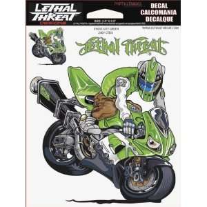  Lethal Threat Endo Guy Green 6 X 8 Decal Sheet Automotive