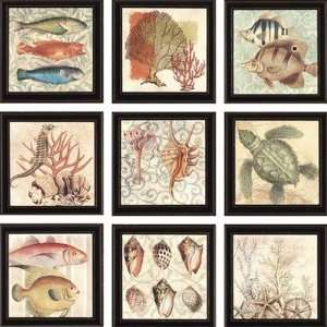  Under the Sea II by Voltaire Waterfront Art (Set of 9)   9 