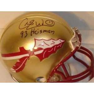  Charlie Ward (FLORIDA ST.) Football Mini Helmet: Sports 
