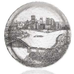   Pittsburgh Cityscape Plate by Wendell August Forge