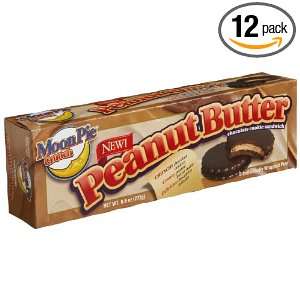 Chattanooga Bakery MoonPies, Mini Peanut Butter, 8 Count Pies (Pack of 