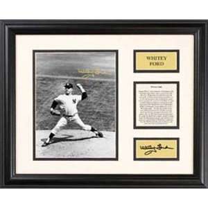  Whitey Ford New York Yankees   Pitching   Framed 7 x 9 
