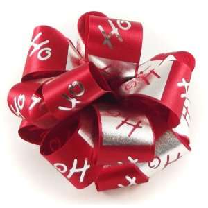  Offray HoHoHo Ribbon, 1 1/3 Wide, 40 Yards, Red/Silver 