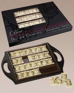 the dutch renaissance dominoes game presentation tray is made of solid 