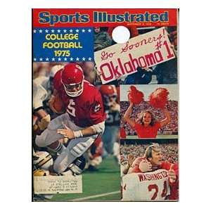  Oklahoma Sooners Unsigned 1975 Sports Illustrated Sports 