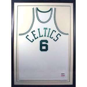  Bill Russell Boston Celtics Framed Autographed Jersey 