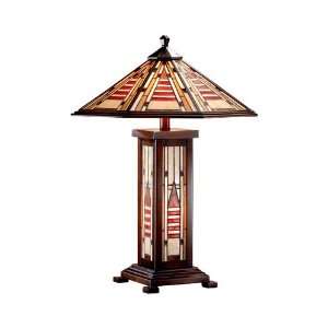  Dale Tiffany TT101163 Woodruff 3 Light Table Lamps in 